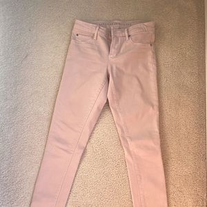 Articles of Society light pink skinny jeans, raw hem, worn once